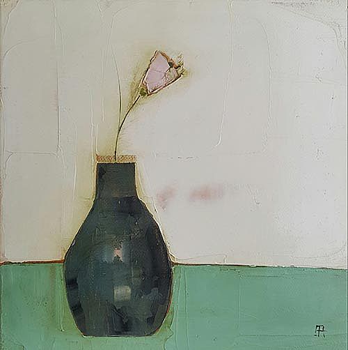 Eithne  Roberts - Pink in dark vase